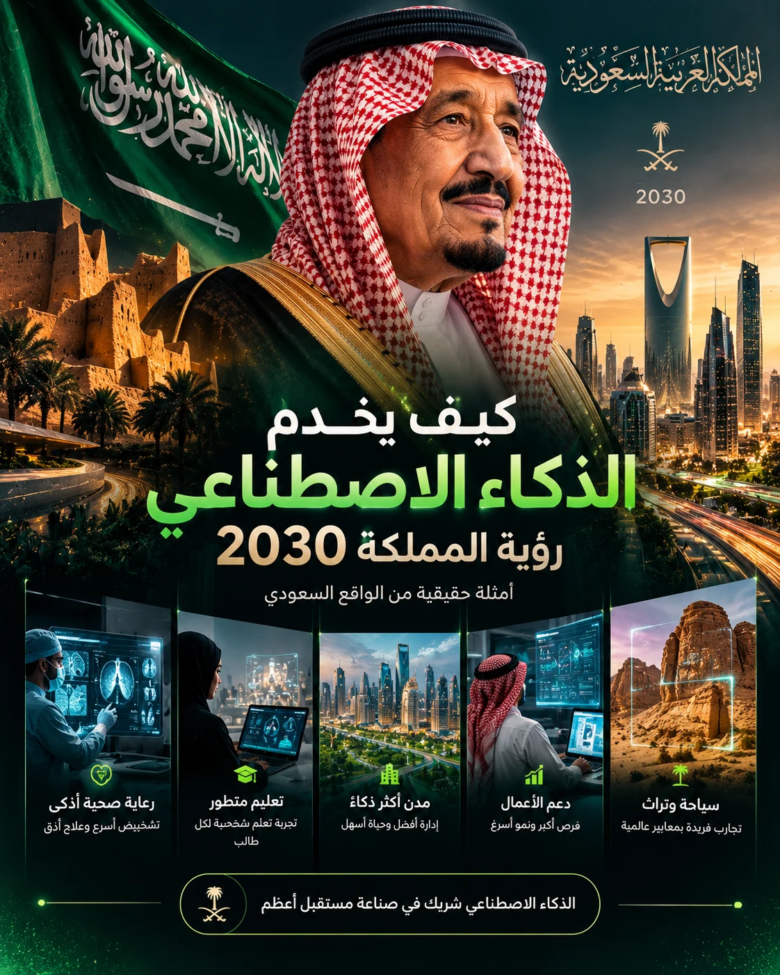 رؤية السعودية ٢٠٣٠ — تطبيق بصري 1