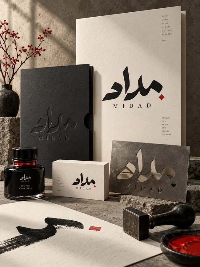مداد — هوية استوديو وطباعة